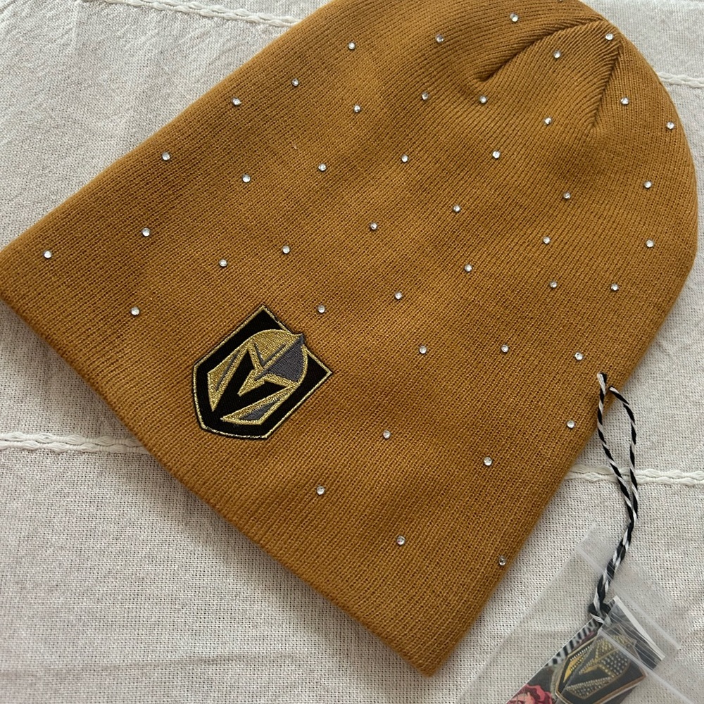 Vegas Golden knights Beanie with Logo and scattered bling